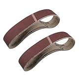 Sourcingmap – Cinturón de lija de 2 pulgadas x 27 pulgadas, grano 800, óxido de aluminio, 10 unidades