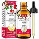 Aceite de Rosa Mosqueta,60ML,100 puro,para Cicatrices y Estrías, usado como Hidratante para Cuerpo y Piel,Arrugas Antienvejecimiento Suaves,Perfecto para Aromaterapia y Relajación (1 pack)